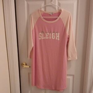 Pink & White Sleep Shirt- NWOT
